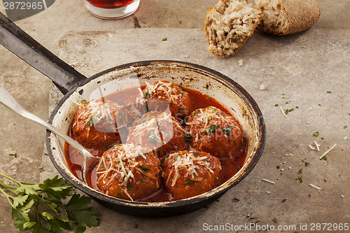 Image of Meatballs in pan