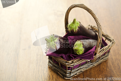 Image of Raw aubergines