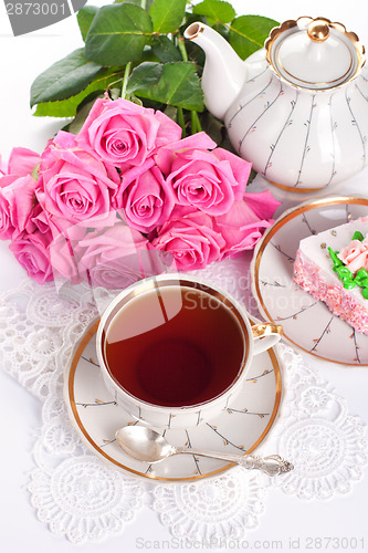 Image of ?up of tea and roses