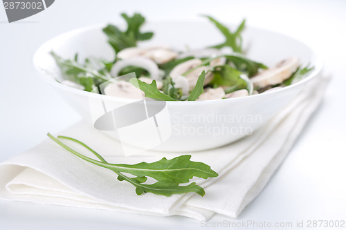 Image of Salad with rucola and mushrooms