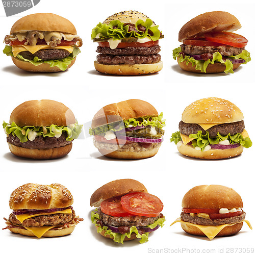 Image of Set of burgers