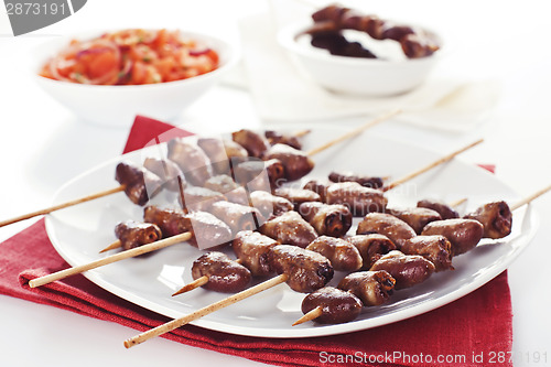 Image of Grilled chicken hearts