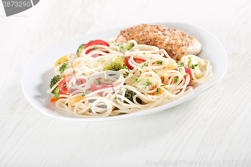 Image of Pasta and chicken breast