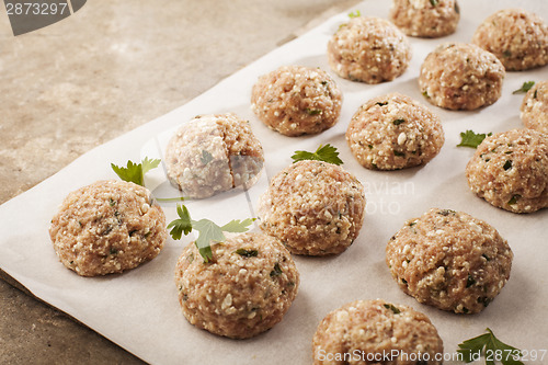 Image of Meatballs cooking