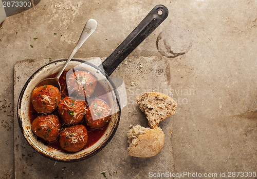 Image of Meatballs in pan