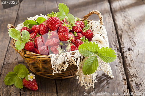 Image of Strawberries in basket 