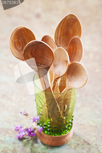 Image of Wooden cooking utensils