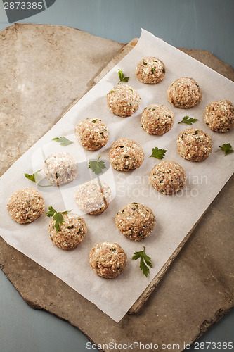 Image of Meatballs cooking