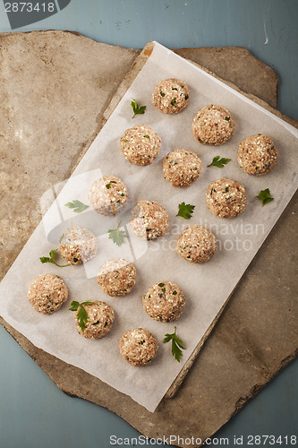 Image of Meatballs cooking