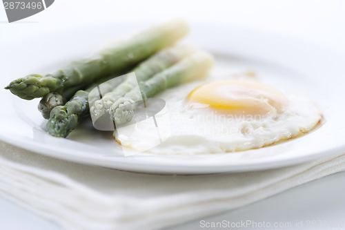 Image of Asparagus with eggs