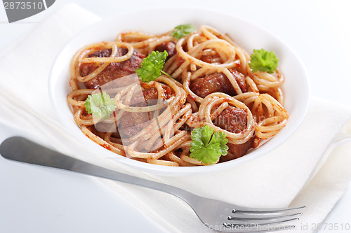Image of Pasta with meatballs