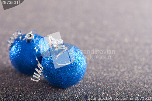 Image of Blue christmas balls