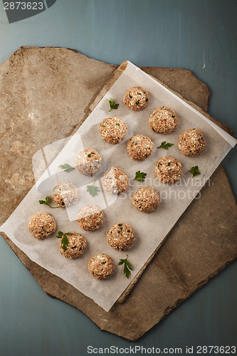 Image of Meatballs cooking