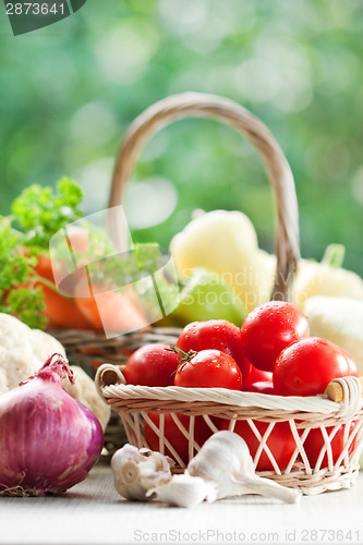 Image of Vegetables in the basket 