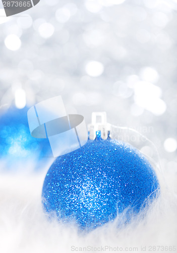 Image of Blue christmas balls