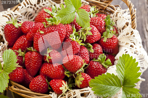 Image of Strawberries in basket 