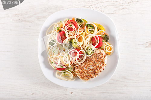 Image of Pasta and chicken breast