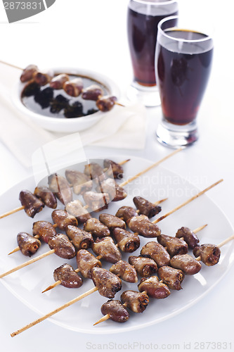 Image of Grilled chicken hearts