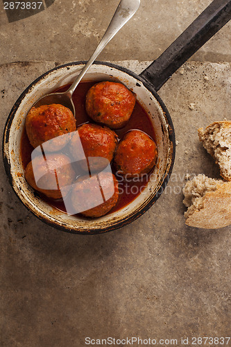 Image of Meatballs in pan