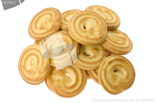 Image of Pile of butter cookies

