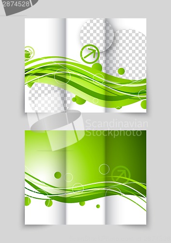 Image of Green wave tri-fold brochure