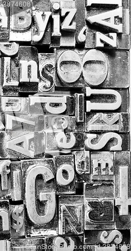 Image of Metal Type Printing Press Typeset Obsolete Typography Text Lette