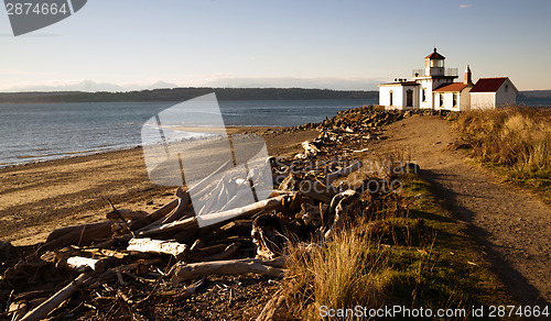 Image of Discovery Park West Point Lighthouse Puget Sound Seattle Nautica