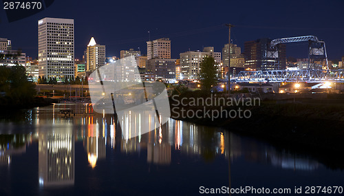 Image of Thea Foss Waterway and Marina Fronts Tacoma Washington Northwest