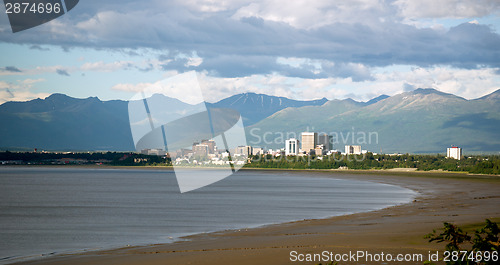 Image of Summertime Bootleggers Cove Anchorage Alaska United States North