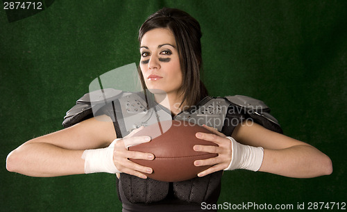 Image of Focused Footballer