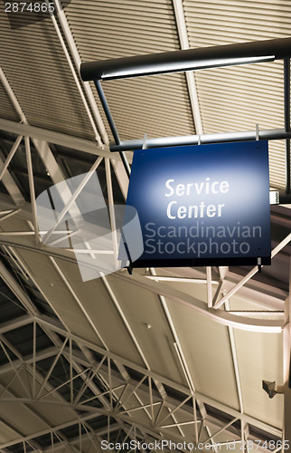 Image of Customer Service Center Sign Marker Public Building Architecture