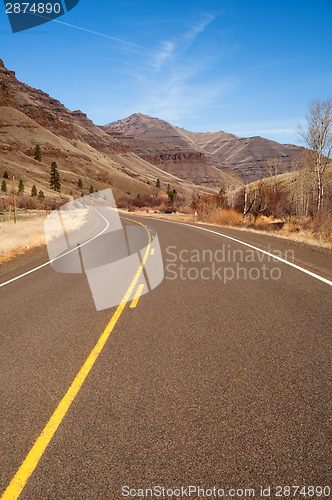 Image of Back Road Through Wallowa Mountains Oregon United States