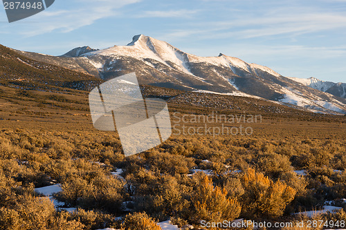 Image of High Mountain Peak Great Basin Region Nevada Landscape