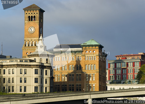 Image of Old City Hall and Other Buildings Downtown Tacoma Washington