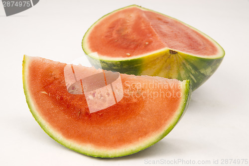 Image of Watermelon Slices Large Melon Fruit 