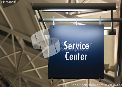 Image of Customer Service Center Sign Marker Public Building Architecture