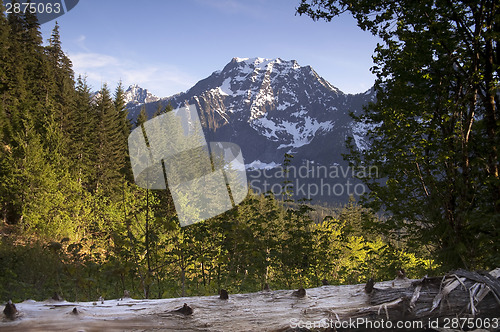 Image of Fire Road Overlooks Big Four Peak North Cascades Mountain Range