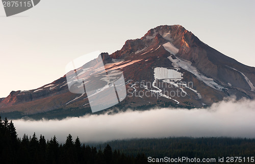 Image of Jagged Rocky Mount Hood Timberline Man Made Ski Area