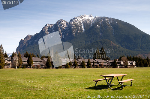 Image of Greenbelt Picnic Table Subdivision Homes Mount Si North Bend