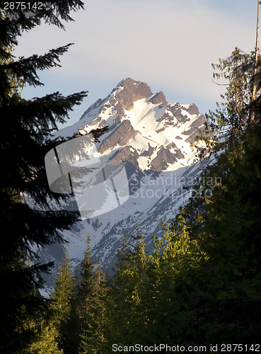 Image of Fire Road Overlooks Del Campo Peak North Cascades Mountain Range