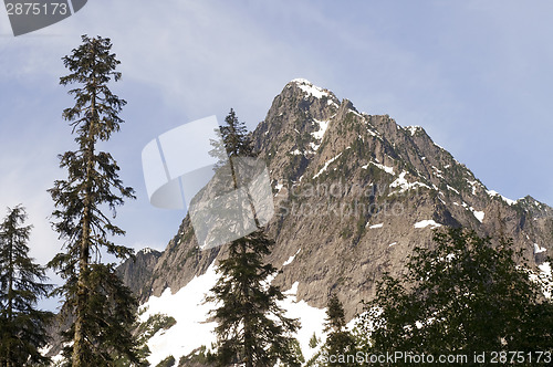 Image of Rugged Jagged Peak North Cascade Mountain Range Washington State