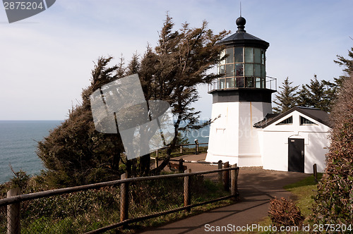 Image of Cape Mears Lighthouse Pacific West Coast Oregon United States