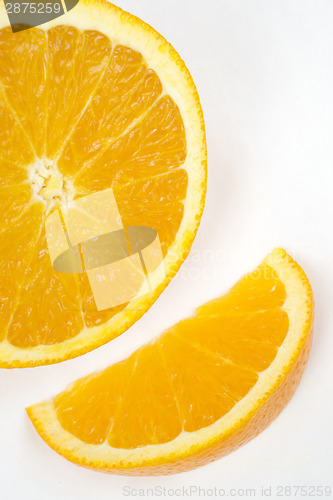 Image of Half Citrus Orange Juicy Raw Food Fruit Ingredient Produce