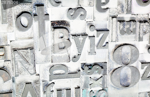 Image of Metal Type Printing Press Typeset Obsolete Typography Text Lette