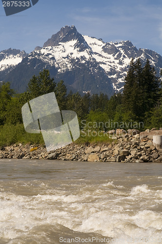 Image of Whitehorse Mountain North Sauk River Cascade Mountains Washingto