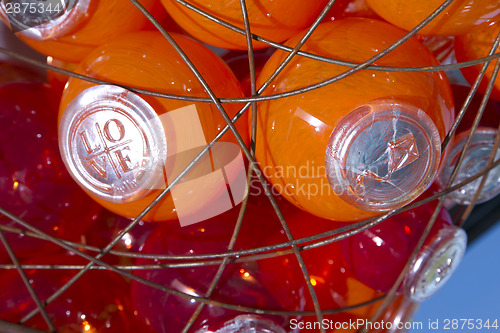 Image of Round Blown Art Glass Float Nautilus Themed Installation