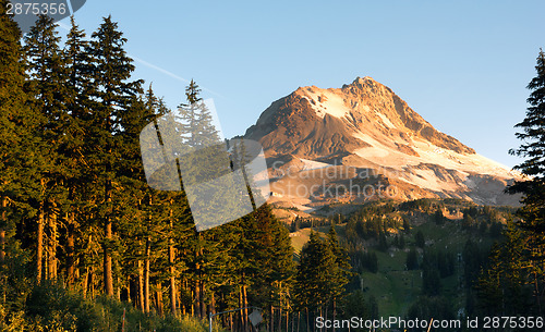 Image of Ski Chair Lift Wild Outdoors Timberline Mt Hood Cascade Mountain