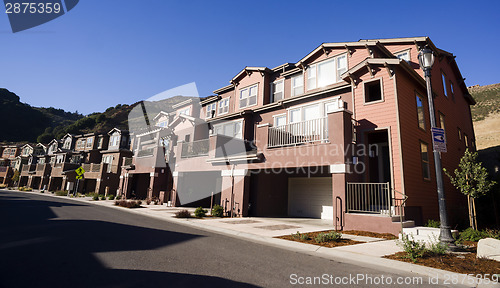 Image of Urban Sprawl Suburban Condominiums Middle Upper Class Housing