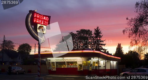 Image of Frisko Freeze Popular Historical Drive-In Hamburger Restaurant T