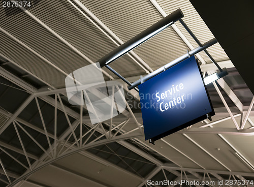 Image of Customer Service Center Sign Marker Public Building Architecture